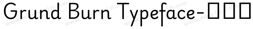 Grund Burn Typeface字体转换